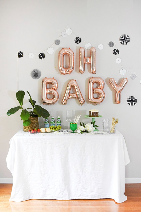 Fun Modern Woodland themed Baby Shower