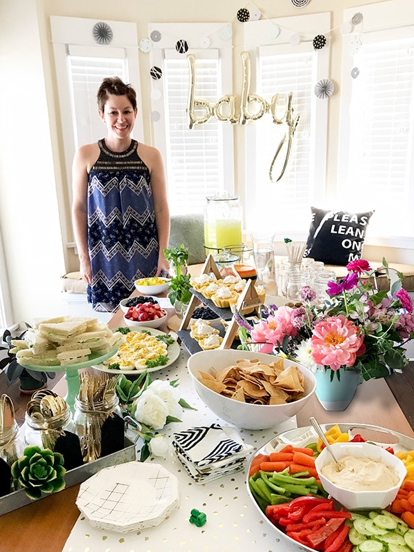 Woodland themed Baby Shower : Set up a gorgeous food table!  