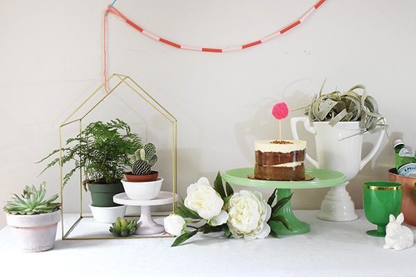 Find easy tips for creating the Perfect Spring Tablescape using Plants as your main decor item. Enjoy bringing some living green into your space. Delineate your dwelling #springplantdecor #planttablescape #plantparty