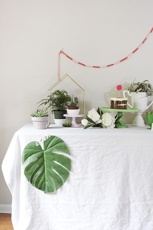 Find easy tips for creating the Perfect Spring Tablescape using Plants as your main decor item. Enjoy bringing some living green into your space. Delineate your dwelling #springplantdecor #planttablescape #plantparty