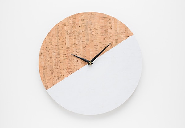 diy-cork clock