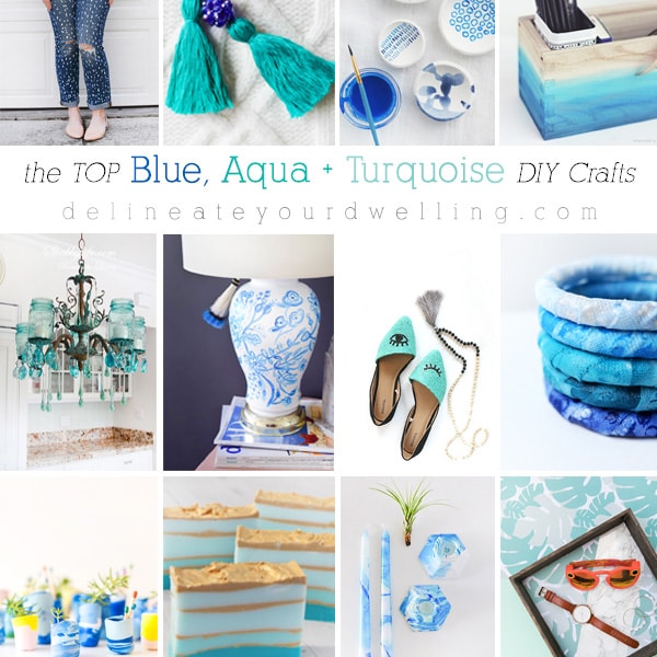 The Top Blue, Aqua and Turquoise DIY Crafts