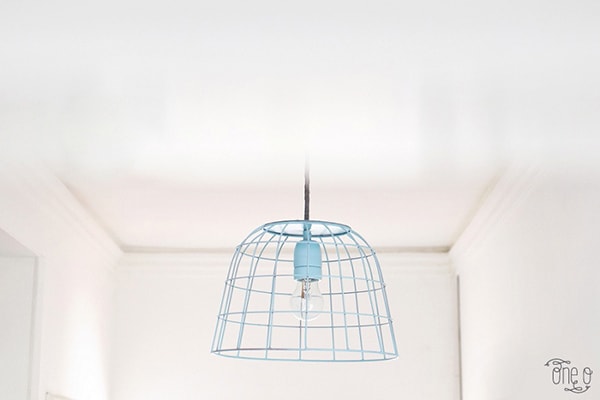 Blue DIY-Pendant-Lamp-From-A-BAsket-1