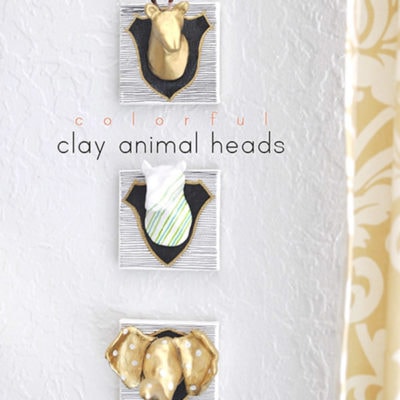 Fun and easy to make Clay Animal Heads! Delineate Your Dwelling