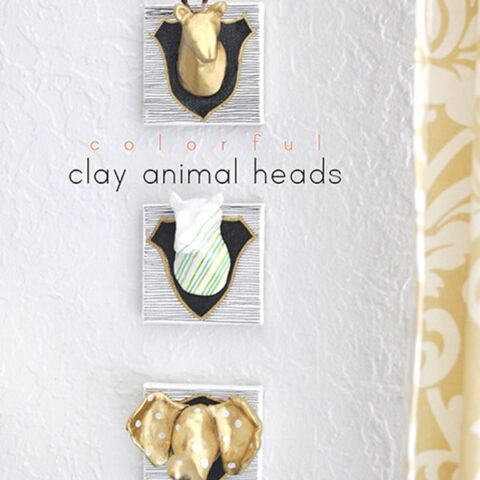 Clay Animal Heads