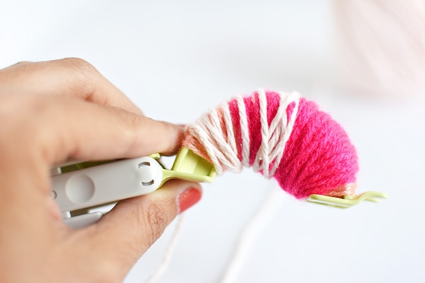 Leather Pom Pom Bookmark step 1