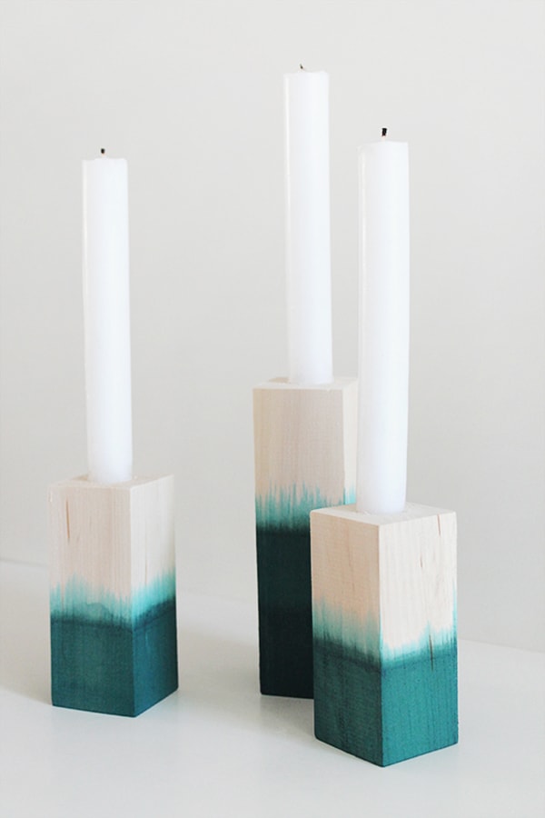 Teal Blue diy-dip-dyed-candlesticks-