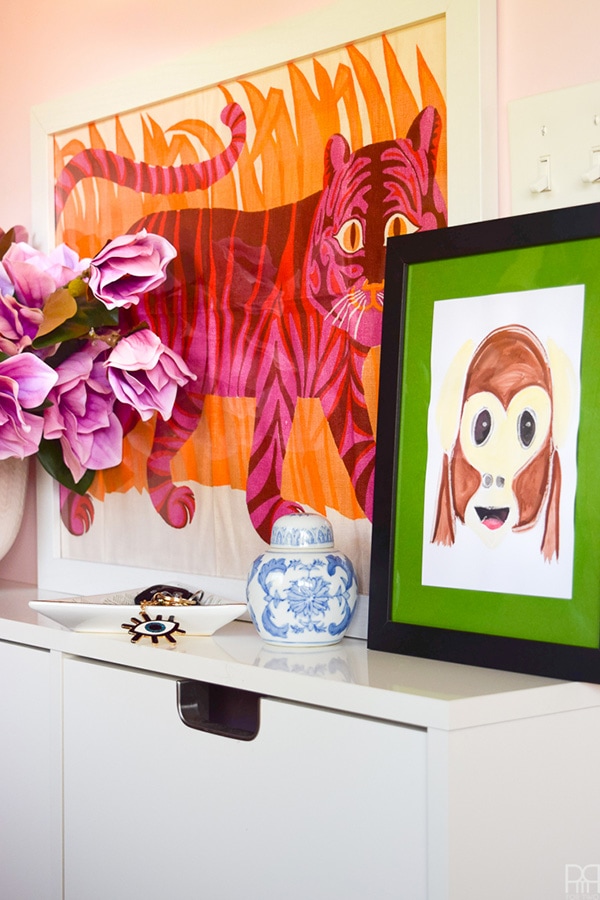 Fun and Playful Watercolor Emoji Monkey Art work! 