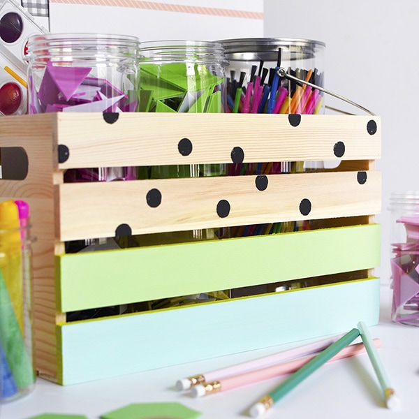 1 DIY Kids Art Supply Crate