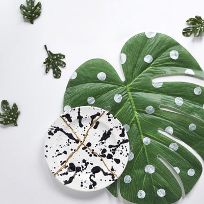 How to create your own Kintsugi Plate, The idea is that the piece becomes more beautiful and valuable because it has been broken and has a history. Delineate Your Dwelling
