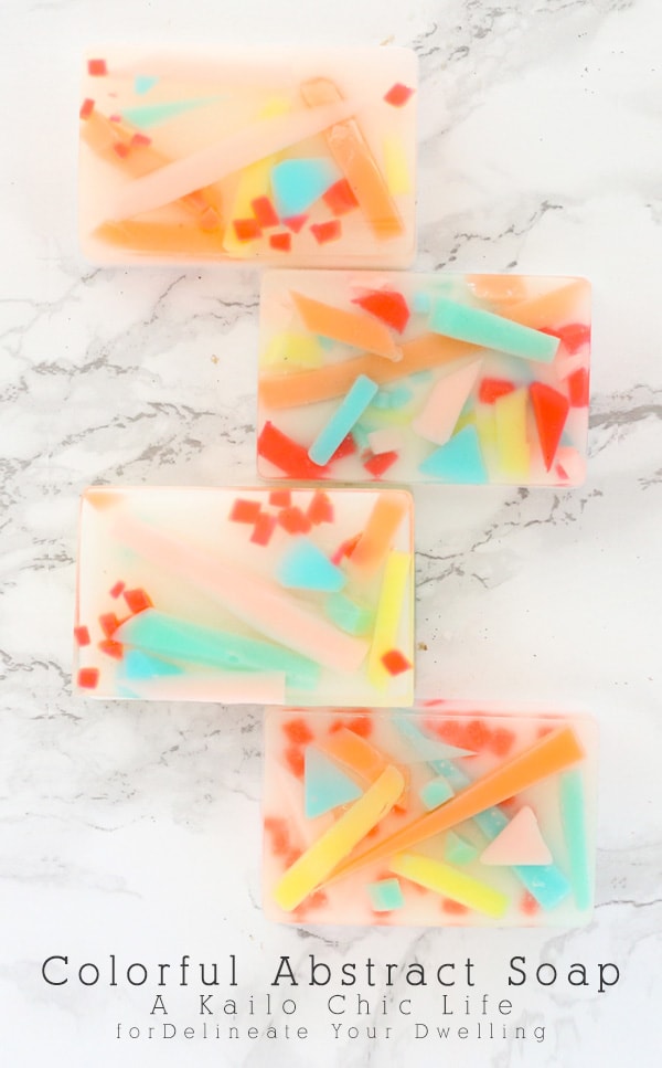 Colorful Easy to make Abstract Art Soap bars! A Kailo Chic Life for Delineate Your Dwelling