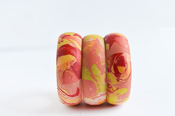 How to create a DIY Colorful Marbled Bangle Bracelet! Delineate Your Dwelling