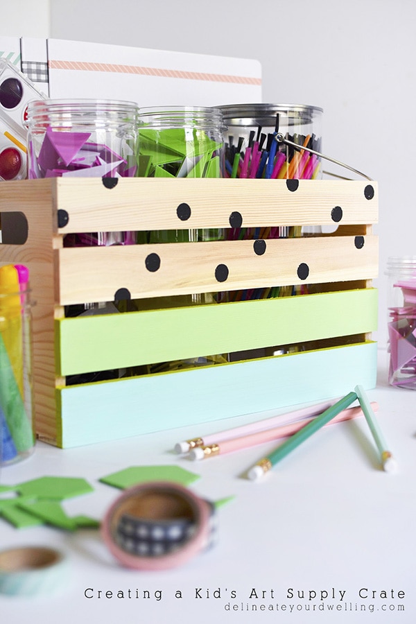 Kids Art Supply Crate 