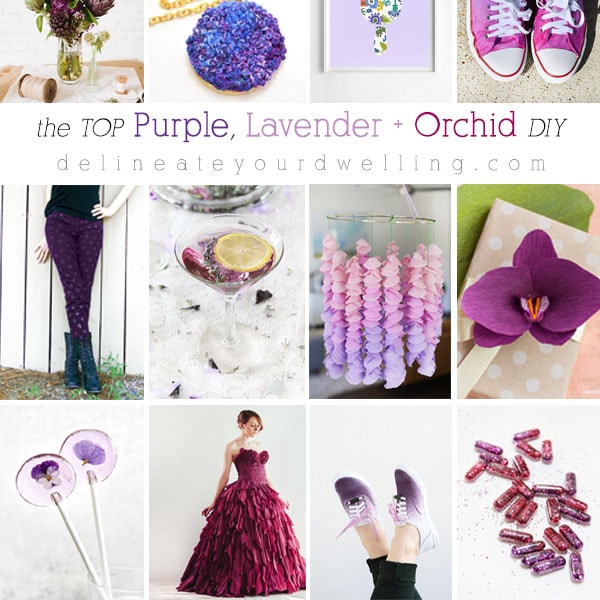 The Top Purple, Orchid and Lavender DIY Crafts