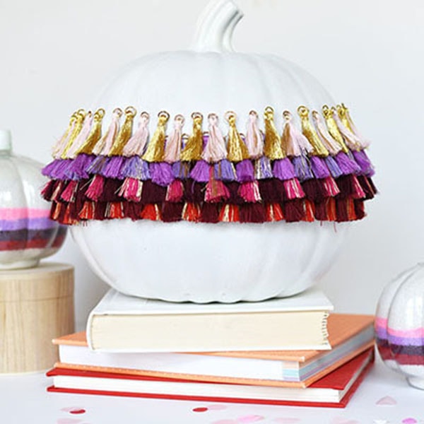 1 Simple DIY Tassel Pumpkin