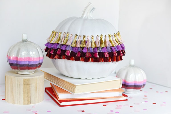 Tips on how to create simple DIY Tassel Pumpkins! Delineate Your Dwelling