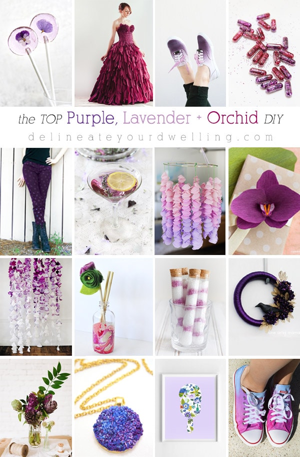 The Top Purple, Orchid and Lavender DIY Crafts