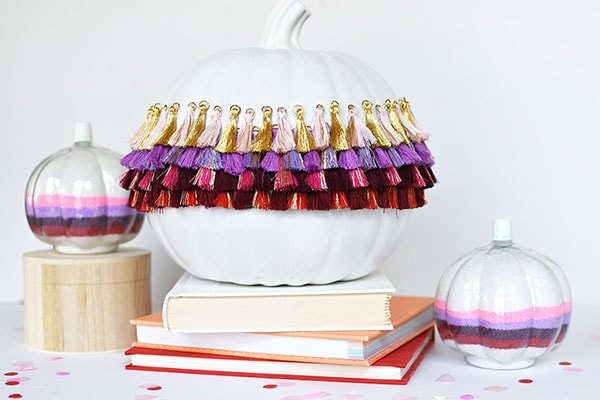 Tips on how to create simple DIY Tassel Pumpkins! Delineate Your Dwelling