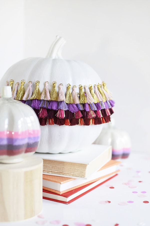 Tips on how to create simple DIY Tassel Pumpkins! Delineate Your Dwelling