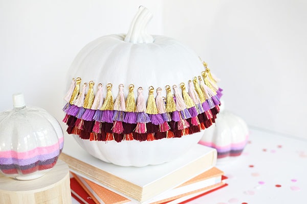 Tips on how to create simple DIY Tassel Pumpkins! Delineate Your Dwelling