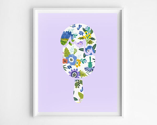 purple popsicle-printable