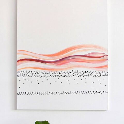 Easy to create DIY Large Scaled Art for any room in your home! Delineate Your Dwelling