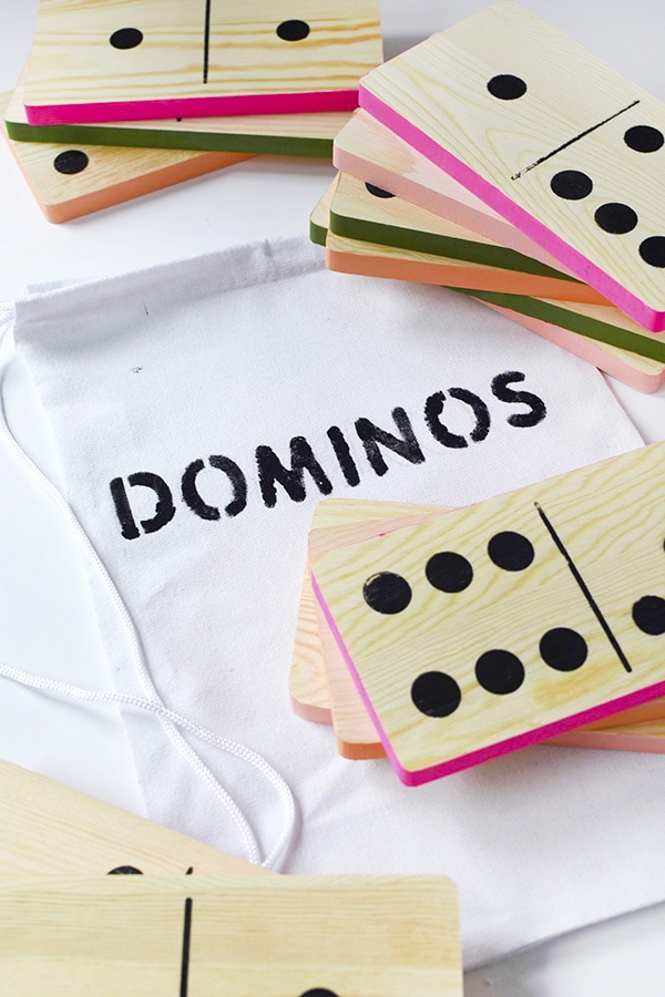 DIY Outdoor Domino game