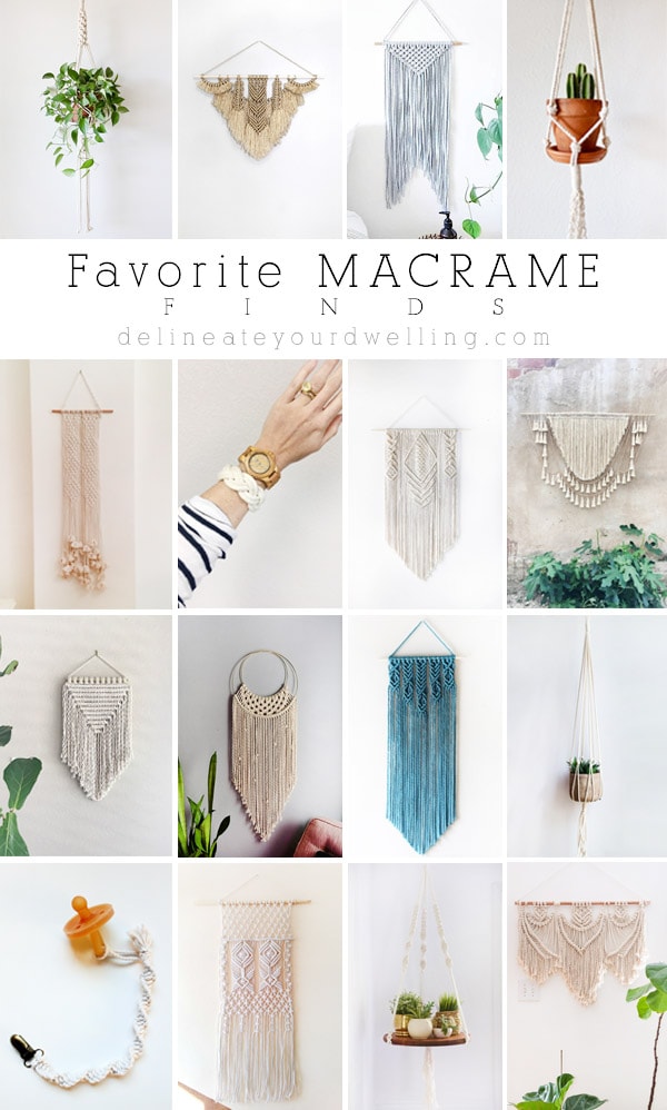 Favorite Macrame Wall Hangings, Finds and Goods! Delineate Your Dwelling