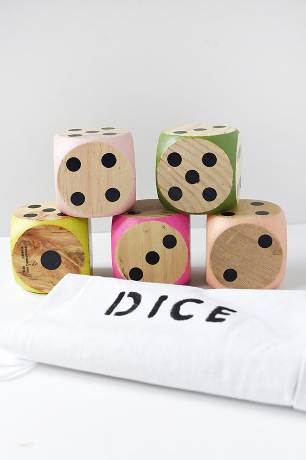 play with these Large DIY Colorful Dice