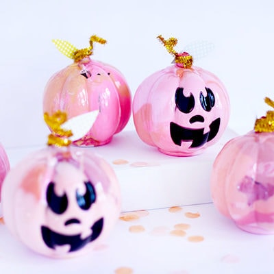 Pink Marbled pumpkins
