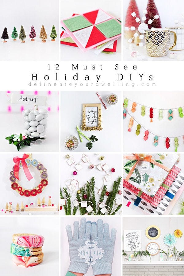 12 Must See Holiday Christmas DIYS, crafts and recipes! Delineate Your Dwelling