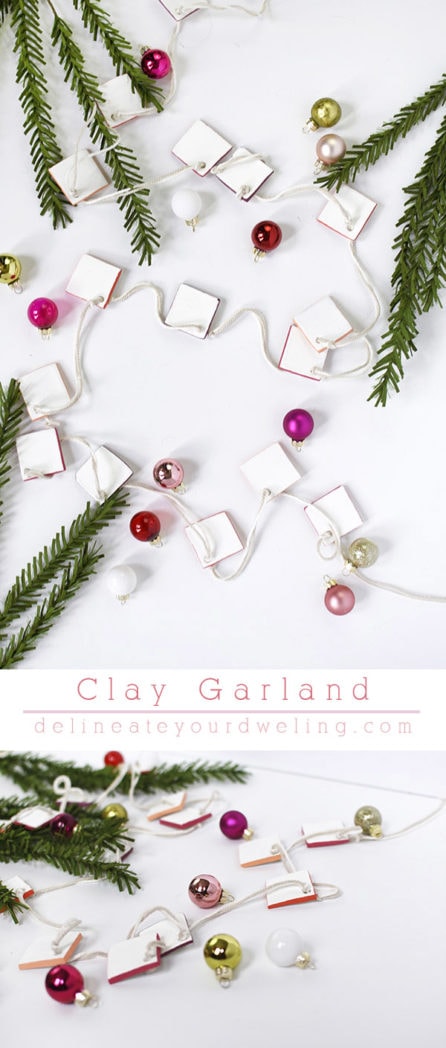 Christmas Clay Garland