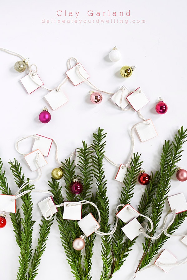 Make a DIY Terracotta Bead Garland with Air Dry Clay - Perfecting Places