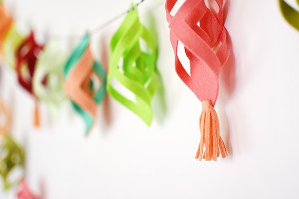 Felt Garland and Tassel