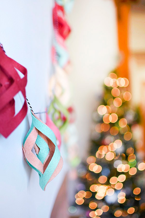 Simple to make DIY Felt Garland