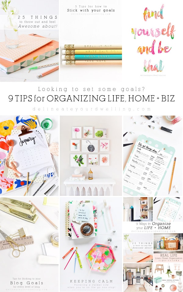 Goals and Organization for Life, Home + Business