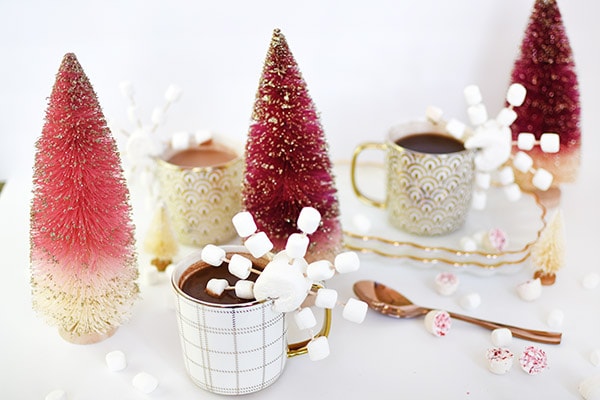 Hot Chocolate Marshmallow Snowflakes