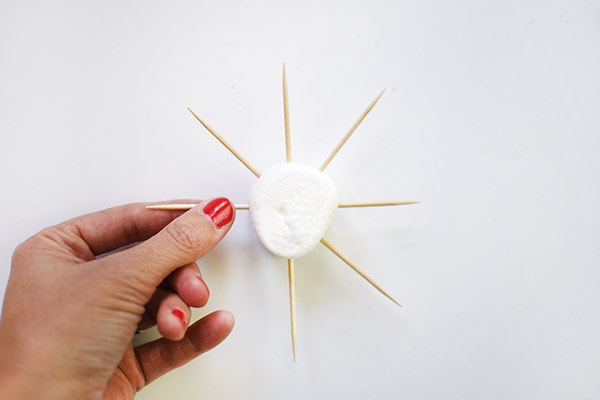 Snowflake Hot Cocoa toothpicks