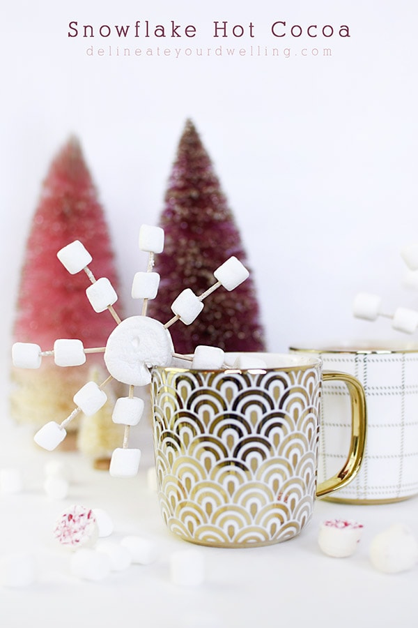 Perfect for the cool winter nights! Make festive Snowflake Hot Cocoa drinks for everyone! Delineate Your Dwelling