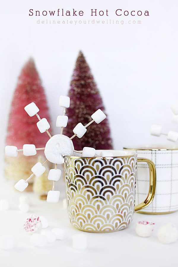 Perfect for the cool winter nights! Make festive Snowflake Hot Cocoa drinks for everyone! Delineate Your Dwelling