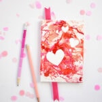 Marbled Heart Notebook