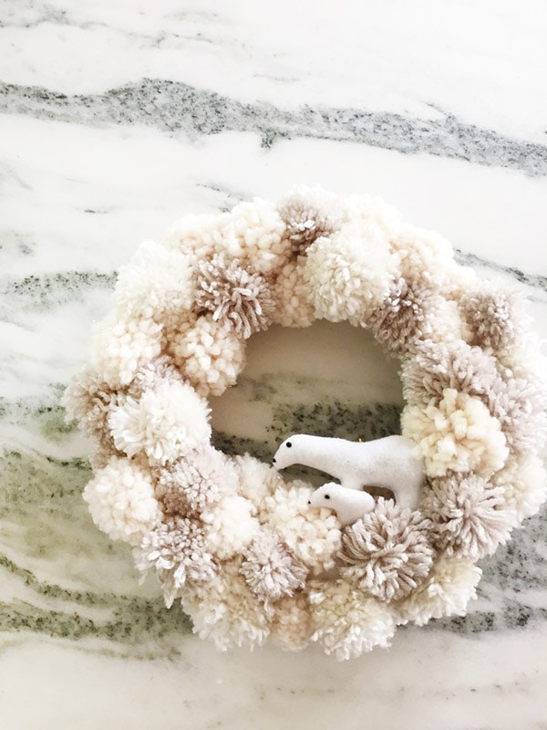 Pom Pom Wreath