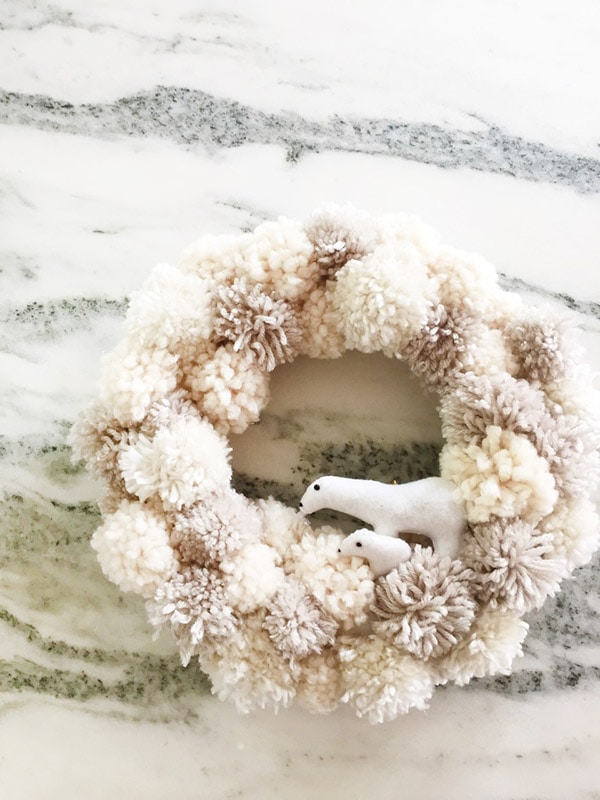 Pom Pom Wreath