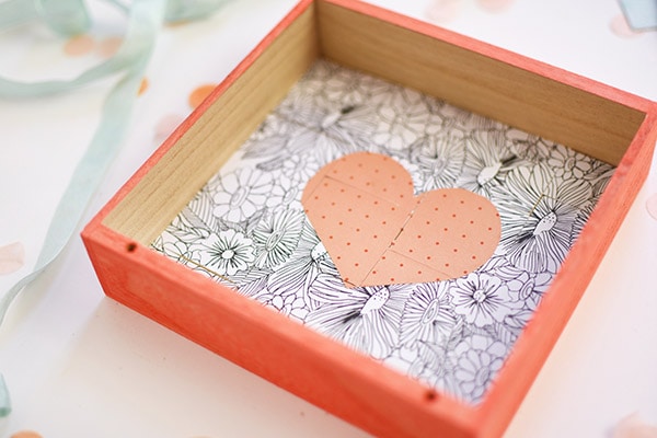 Create fun Square Mosaic Heart Puzzle DIY 