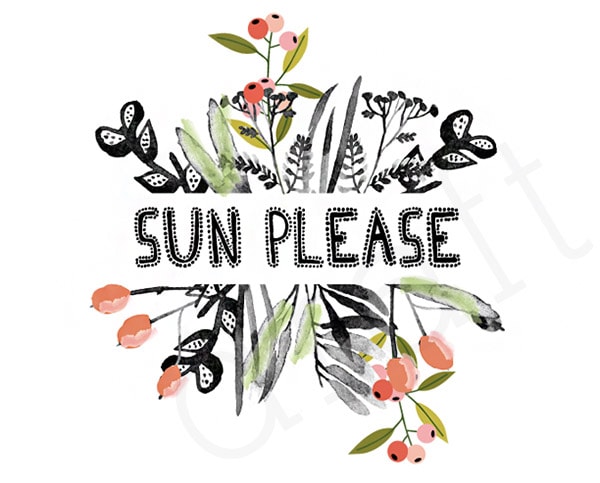 Free Printable Sun Please, Delineate Your Dwelling