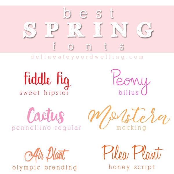 Best 10 Spring Fonts