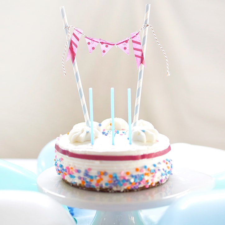 Create an Edible Cake Pennant Banner