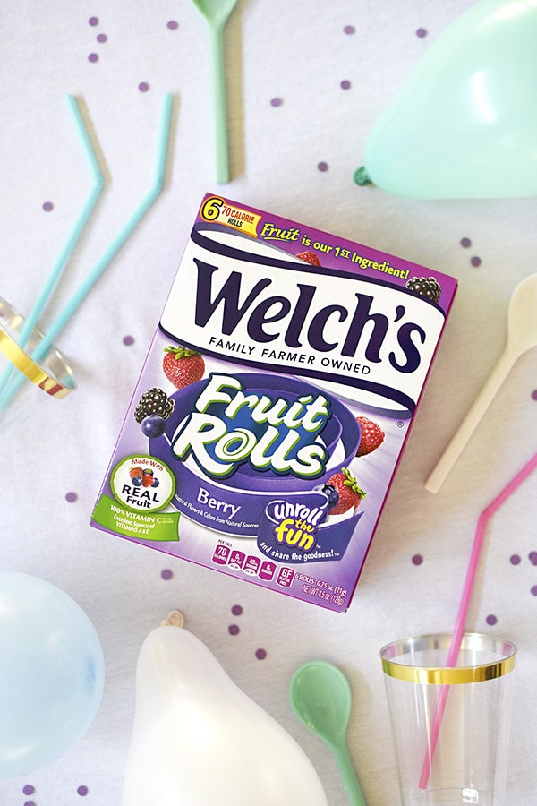 Birthday Cake Decorations Welchs Fruit Rolls Pennant Banner