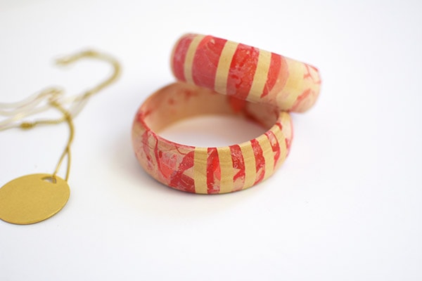 Easy to make DIY Marbled Bracelets, for the times you need to make a statement with your jewelry,