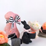 Polka Dot Spring Bunny centerpieces, Delineate Your Dwelling